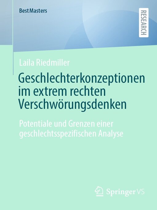 Title details for Geschlechterkonzeptionen im extrem rechten Verschwörungsdenken by Laila Riedmiller - Available